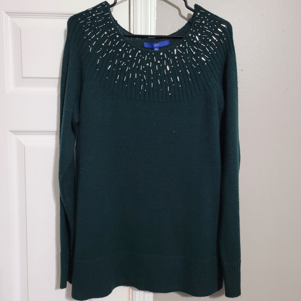 Apt. 9 emerald green sweater